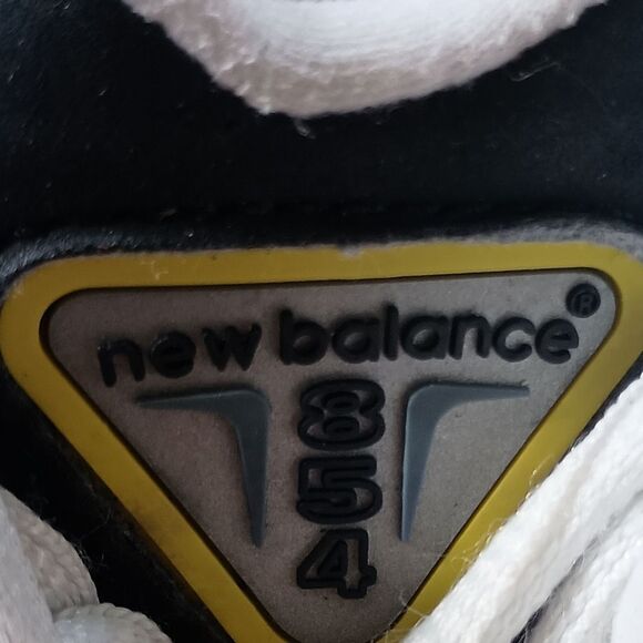 VINTAGE New Balance 854 Athletic Sneakers Men's Size 6 White/Blue/Yellow PRE-OWN - Picture 4 of 8